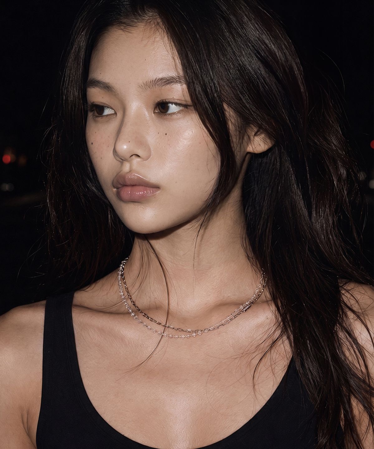로맨티누어(ROMANTINUER) SN.145 PURE BEAD LAYERED NECKLACE