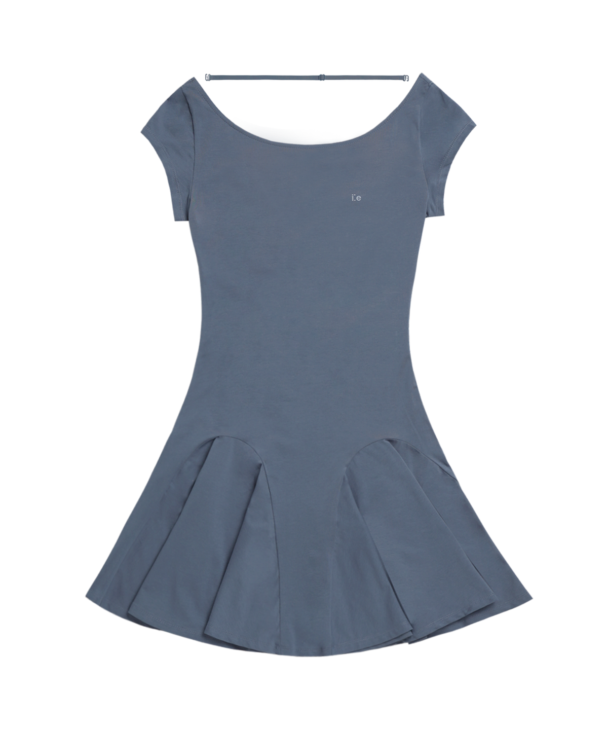 오호스(OJOS) i:e Fluid Capsleeve Dress 01 / Stone Blue