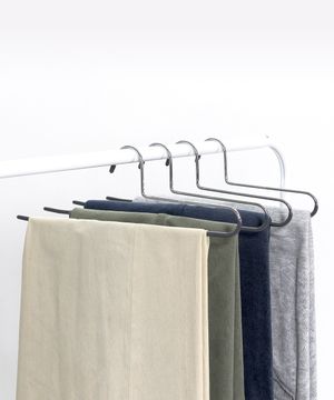 PVC 논슬립 1단 바지걸이 20개 [그레이]