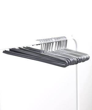 PVC 논슬립 1단 바지걸이 30개 [그레이]