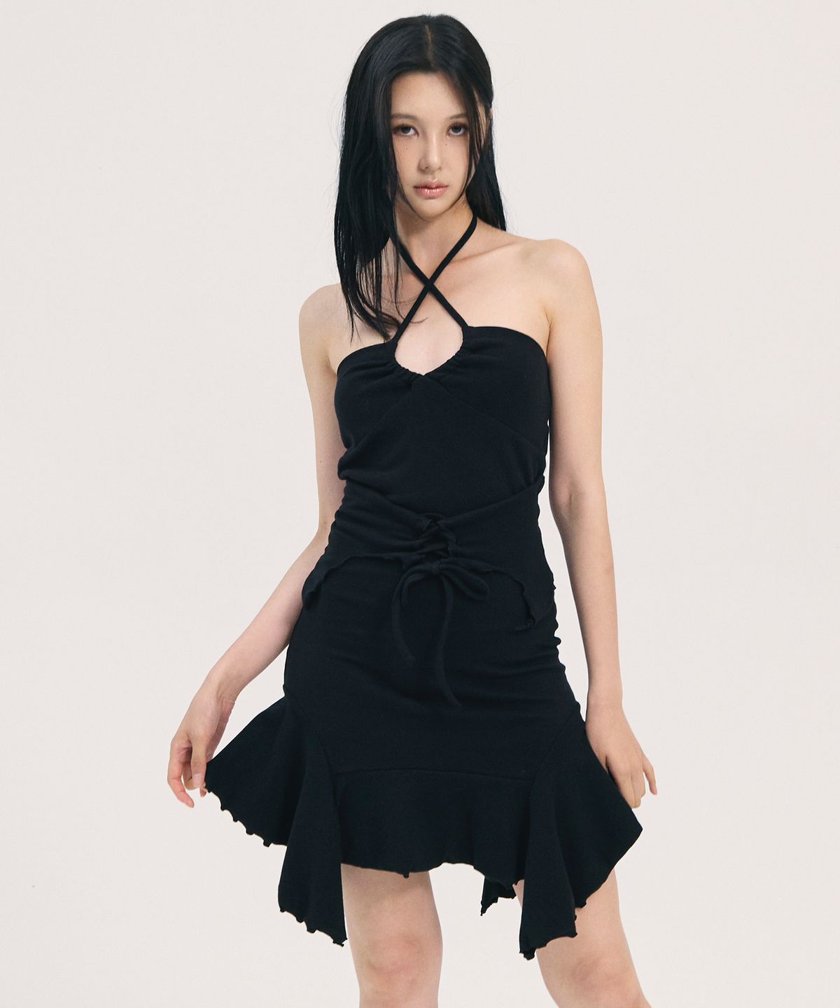 비에이블투(B ABLE TWO) ophelia sleeveless dress-black