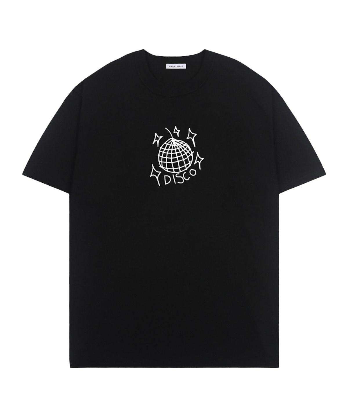어라이트앵글(ARIGHTANGLE) Disco loose tee (black)