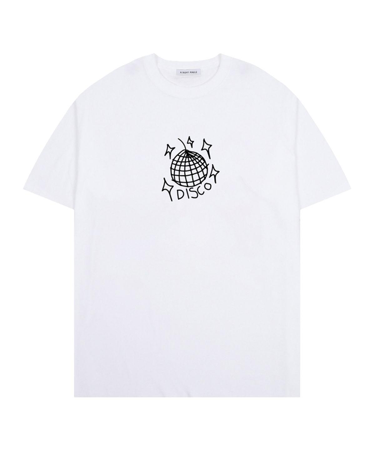 어라이트앵글(ARIGHTANGLE) Disco loose tee (white)