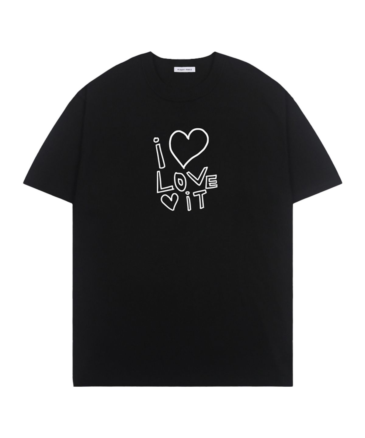 어라이트앵글(ARIGHTANGLE) Loveit loose tee (black)
