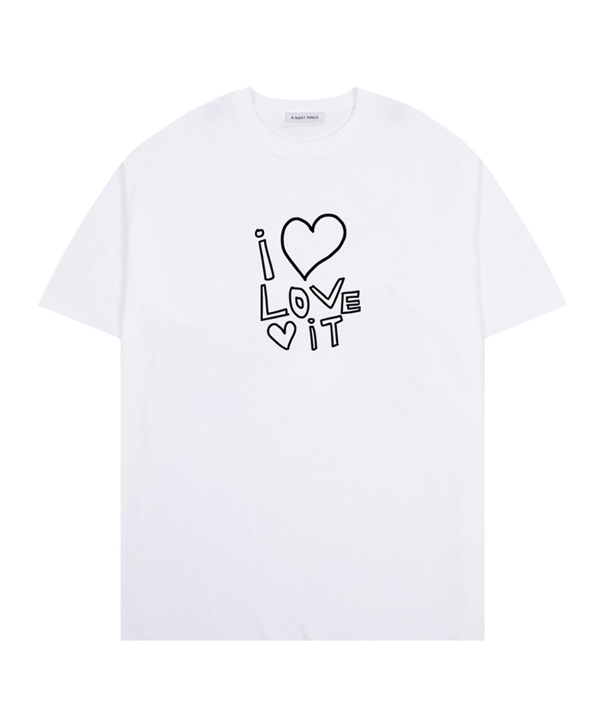 어라이트앵글(ARIGHTANGLE) Loveit loose tee (white)