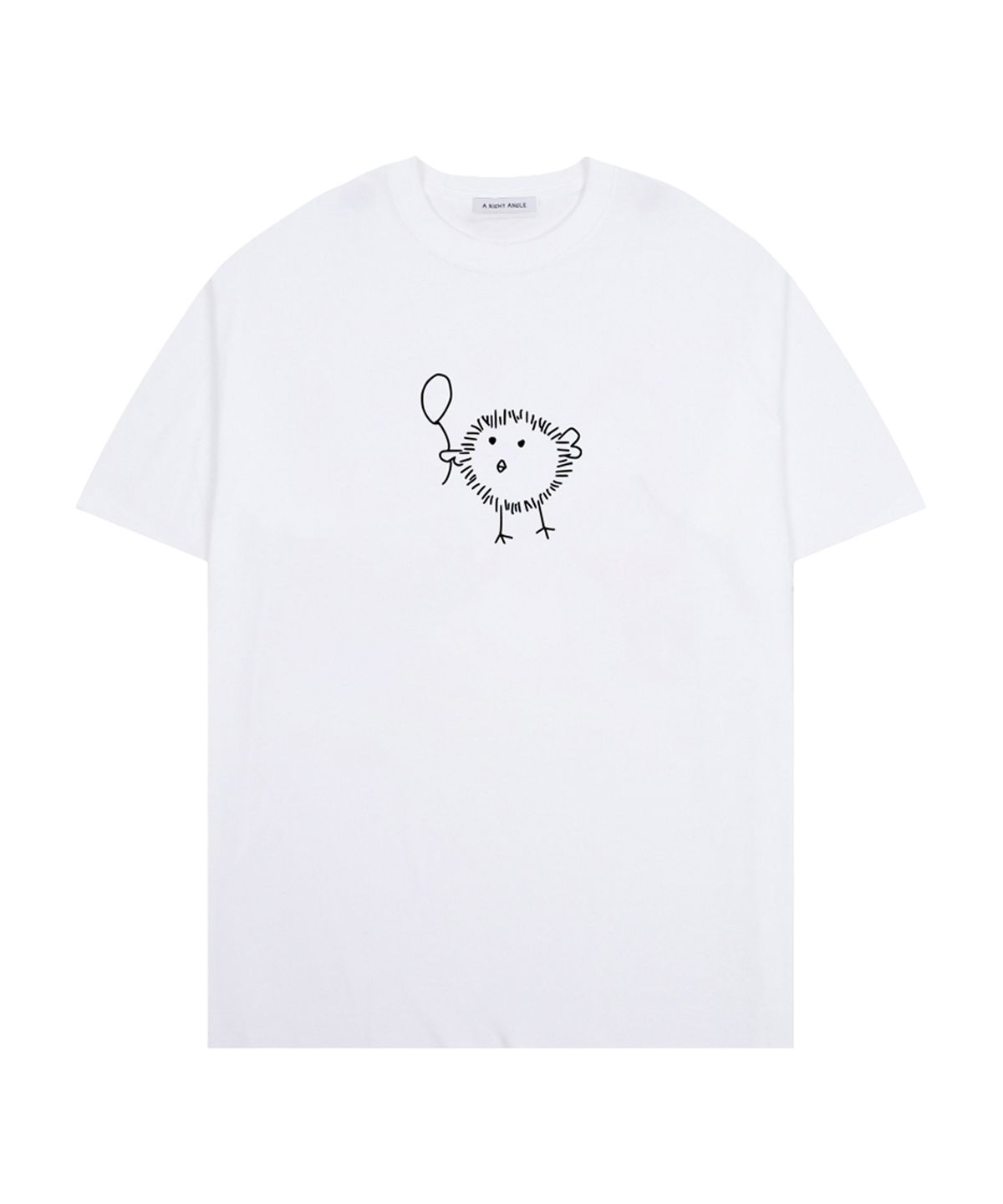 어라이트앵글(ARIGHTANGLE) Kiwibird loose tee (white)