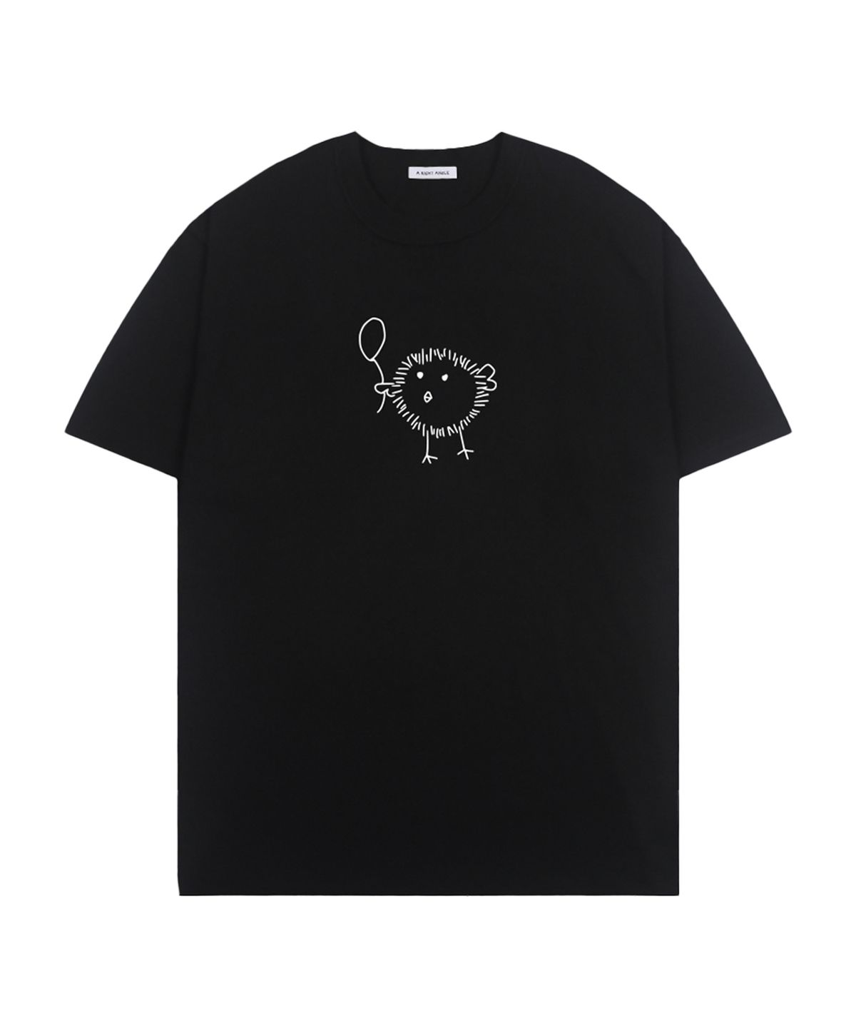 어라이트앵글(ARIGHTANGLE) Kiwibird loose tee (black)