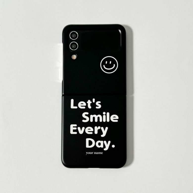 Lets Smile Every Day 02 레츠 스마일 에브리 데이 02 (Z 플립 3.4.5.6 하드 케이스)