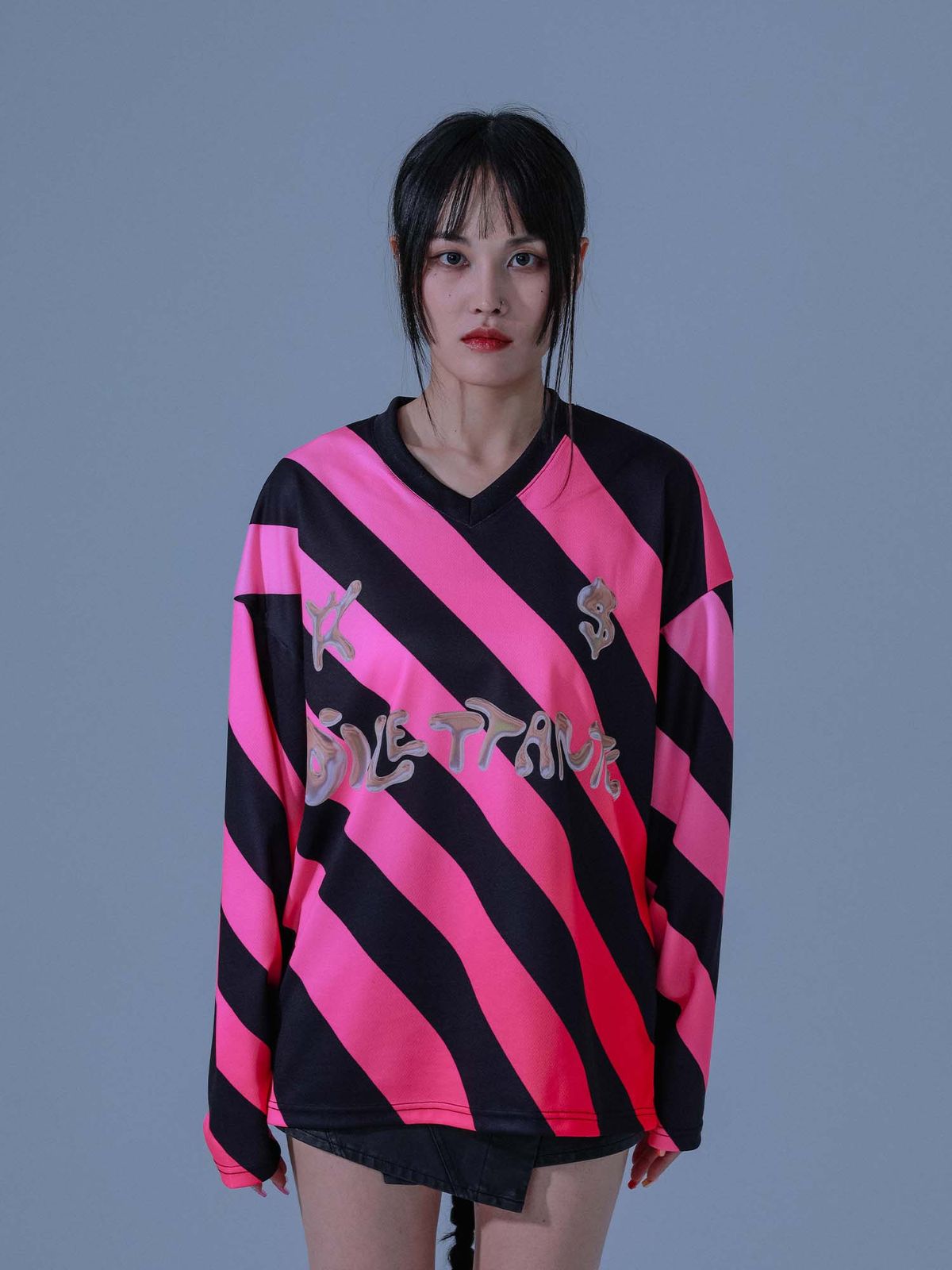 딜레탕티즘(DILETTANTISME) 스트라이프 69 풋볼 져지 티셔츠 (PK)