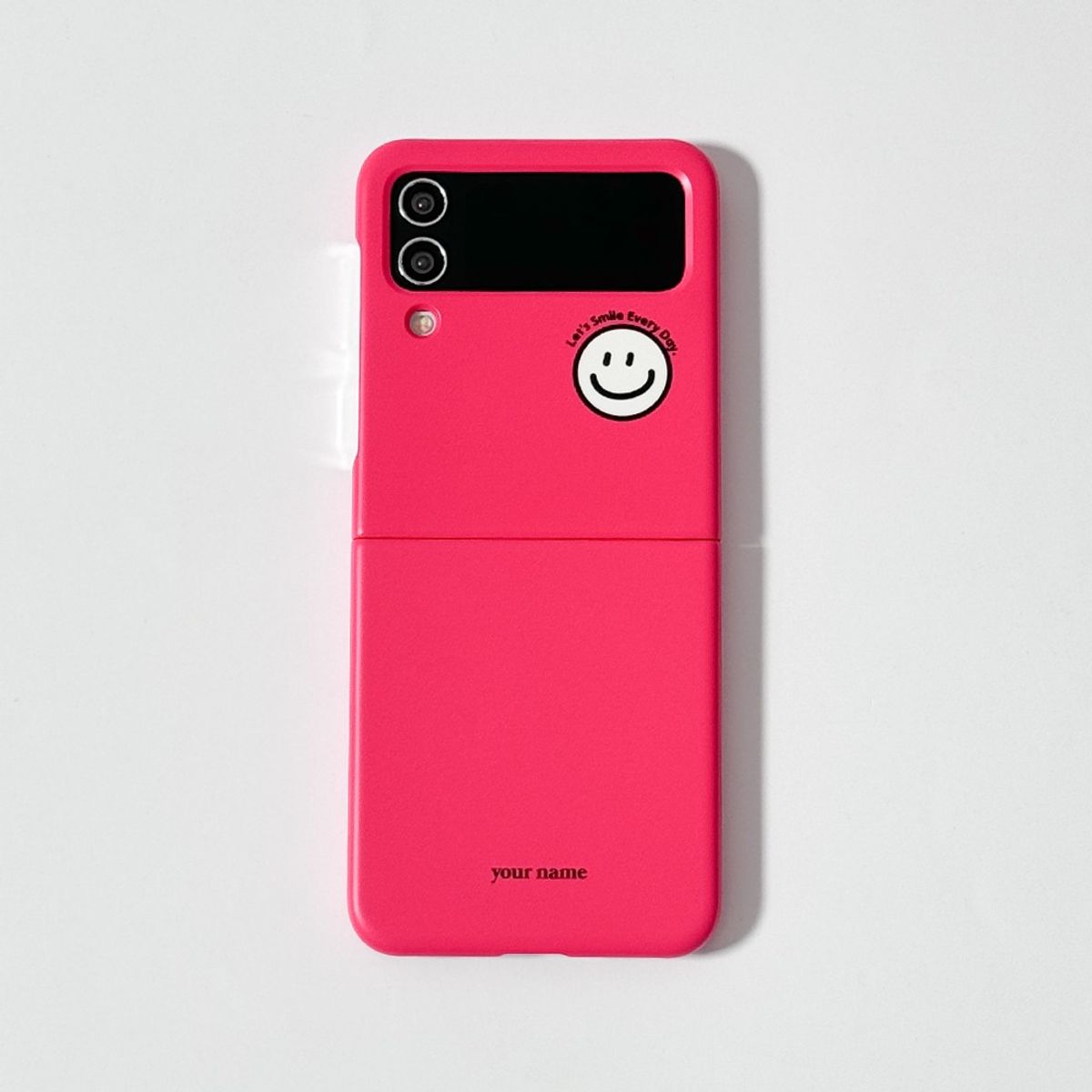 에이쓰리비쓰리(A3B3) Smile Color Bright Pink 스마일 컬러 브라이트 핑크 (Z 플립 3.4.5.6 하드 케이스)