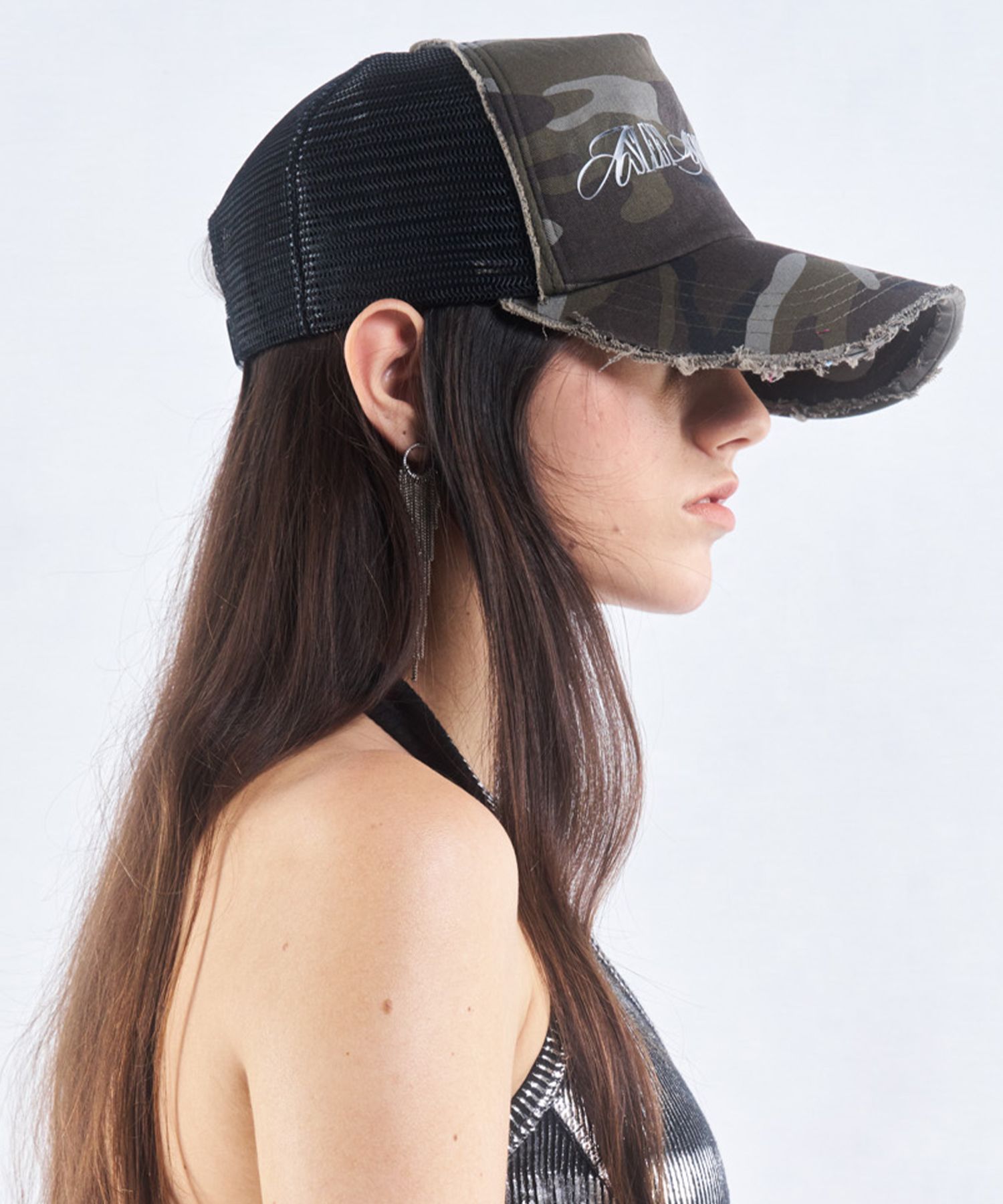 贅沢品 AMARALYLIS 2000아카이브스(2000ARCHIVES) MESH (CAMO CAP 帽子