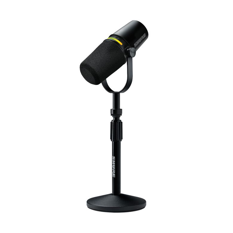 MV7+ Podcast Kit 팟캐스트 XLR, USB-C 하이브리드 듀얼 마이크 키트 (스탠드 포함)