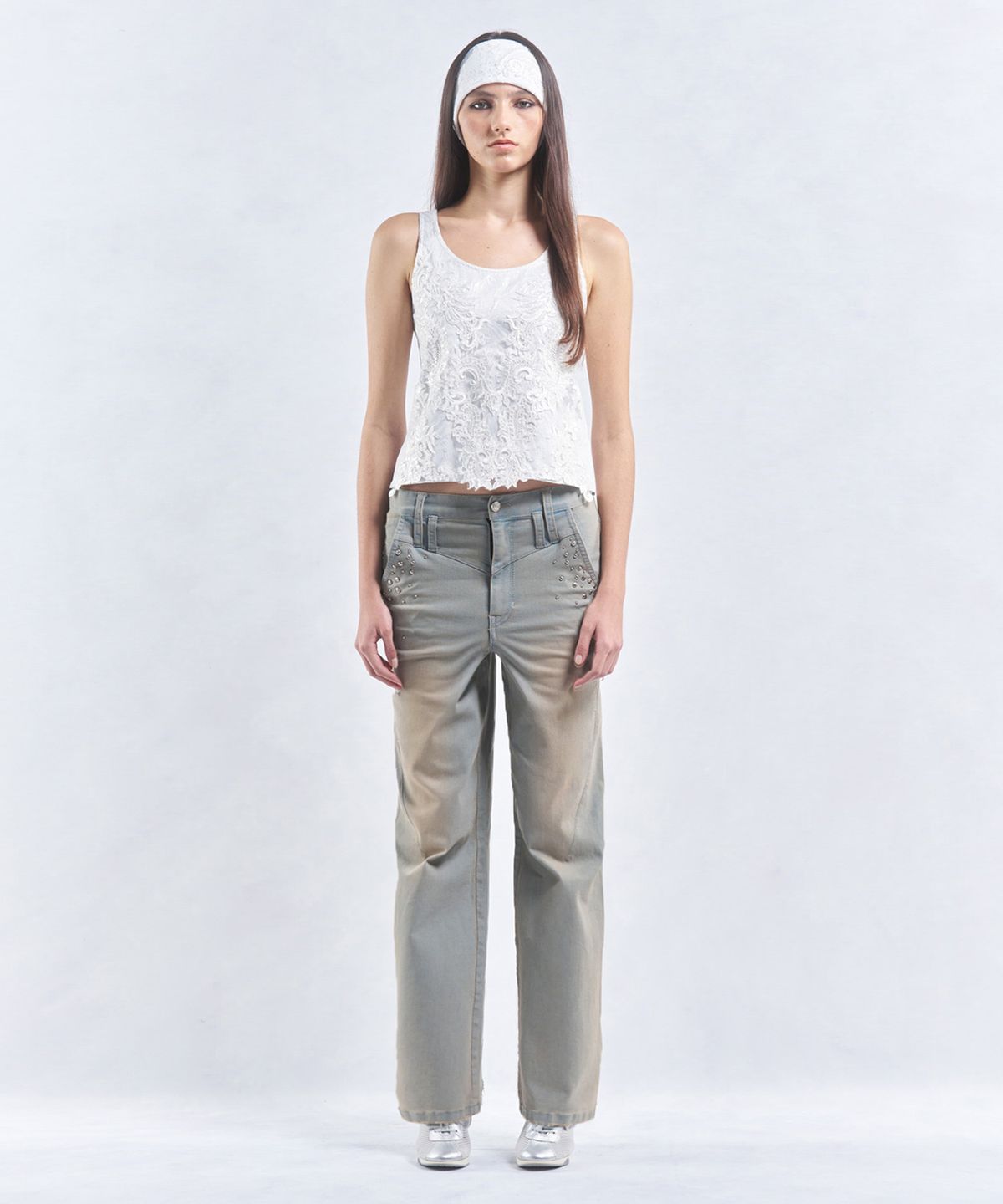 2000아카이브스(2000ARCHIVES) METAL ICONIC VINTAGE WASHED DENIM (DENIM)