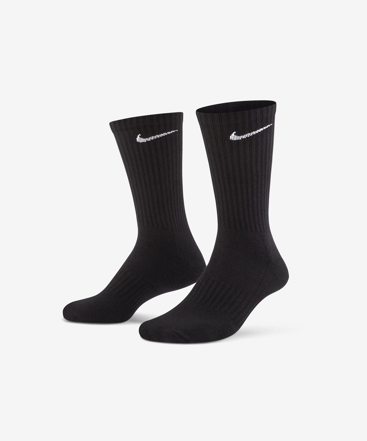 나이키(NIKE) 에브리데이 쿠션 트레이닝 크루 삭스(3켤레) - 블랙:화이트 / SX7664-010