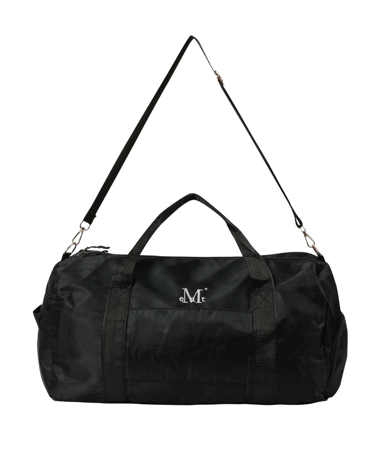 MUSINSA | MUCENT Solid Duffel Bag Sports Boston Bag (Black)