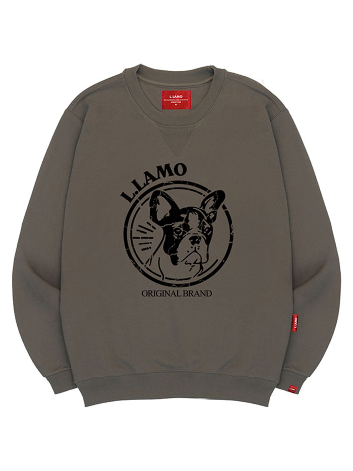 엘라모(LLAMO) 러블리불독 맨투맨 남녀공용 빅사이즈 S~4XL