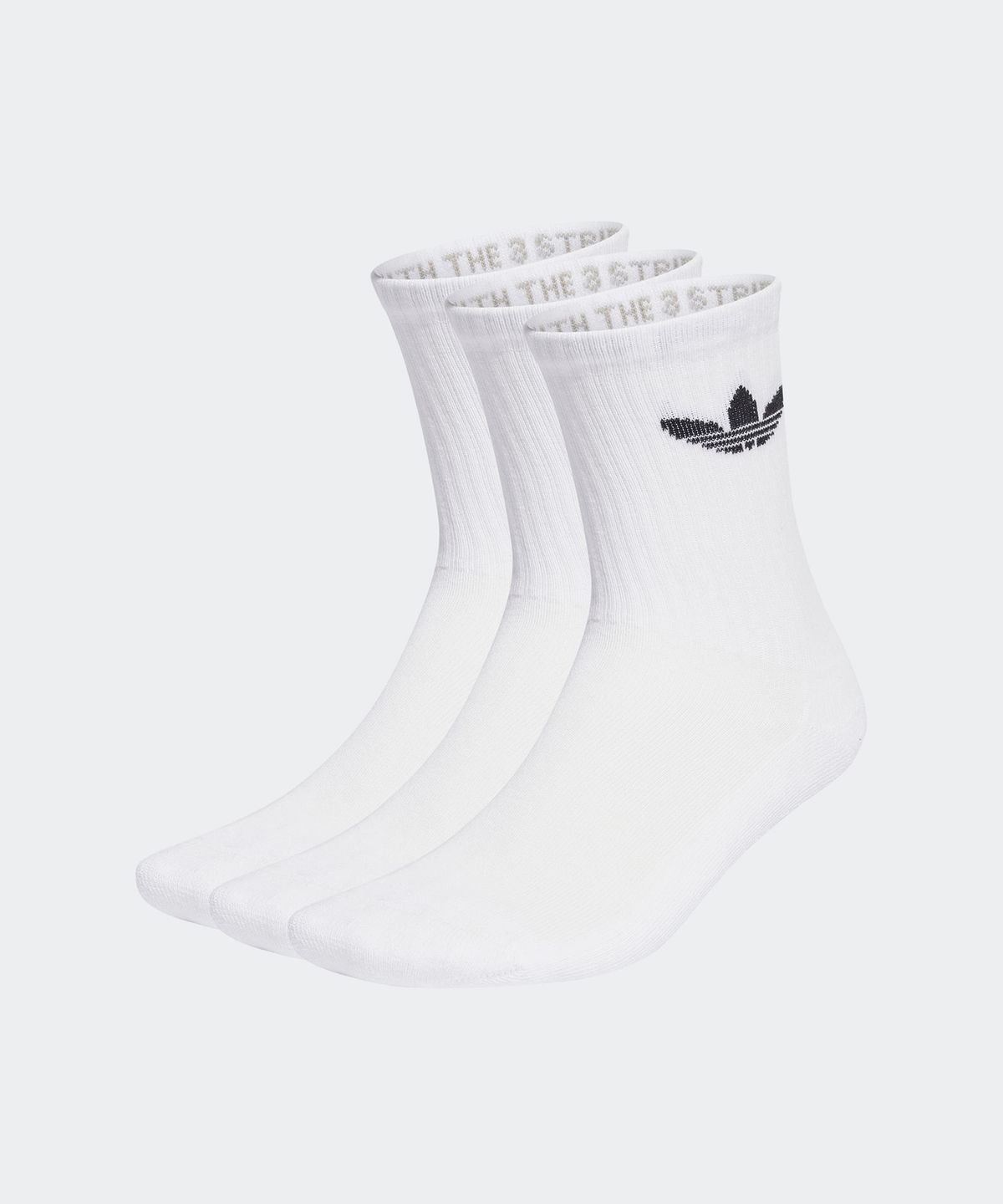 아디다스(ADIDAS) 트레포일 쿠션 크루 삭스 3P - 화이트 / IJ5616
