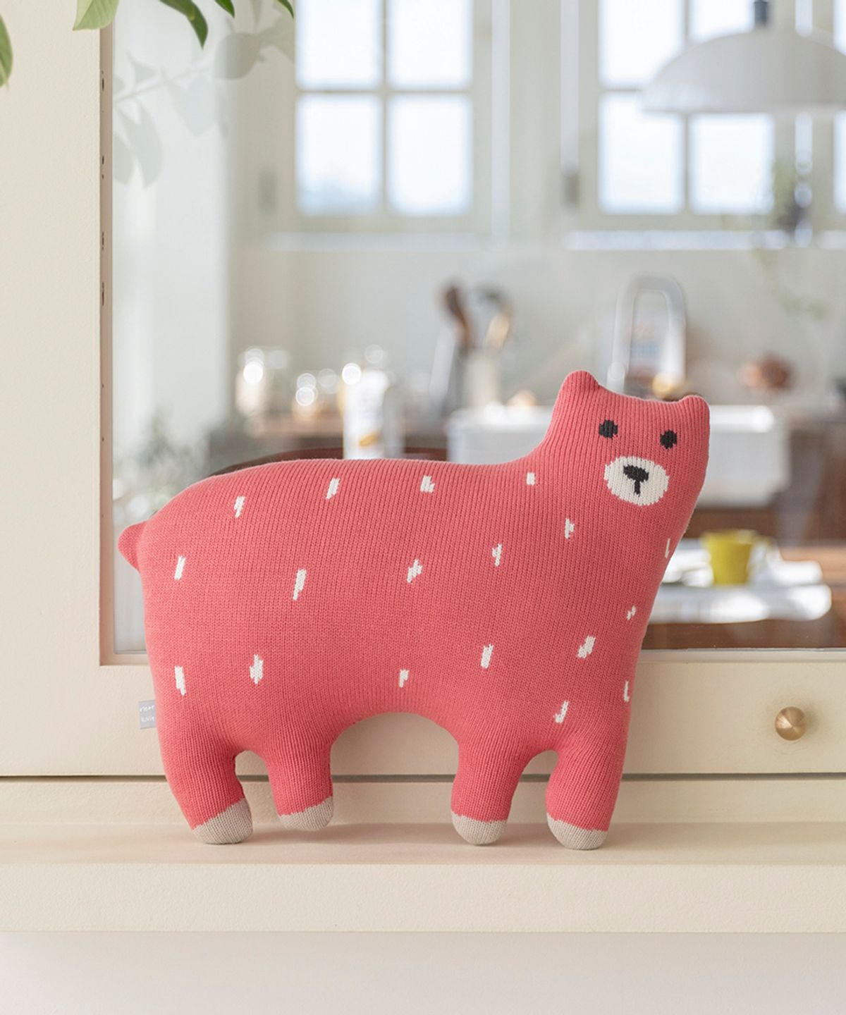 닛닛(NEATKNIT) 포근한 꿈꾸는 친구 곰 니트 인형 자니 Pink