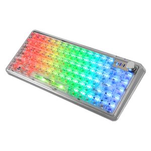 MASTER-9 무선 블루투스 동시지원 투명 기계식 키보드