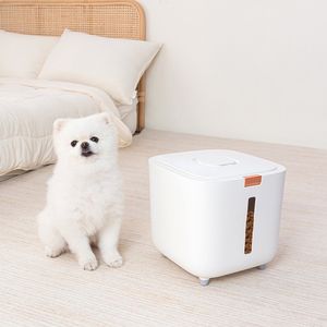 원터치 밀폐 강아지 고양이 사료통 10KG