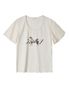 홀스 프린트 웨이비 티셔츠 (크림)