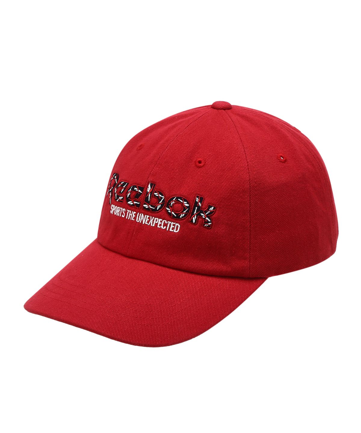 리복(REEBOK) 모자이크 와이드 볼캡 - 레드