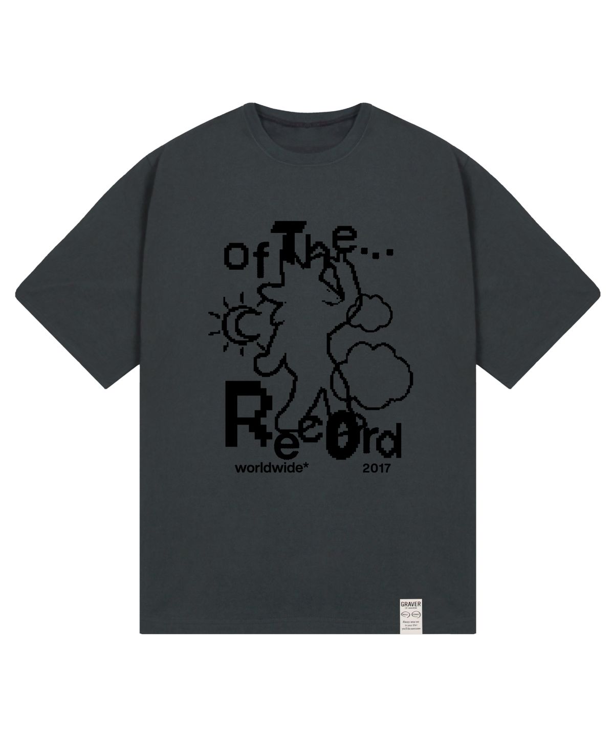 그레이버(GRAVER) [UNISEX]OF-THERECOARD 반팔티_차콜