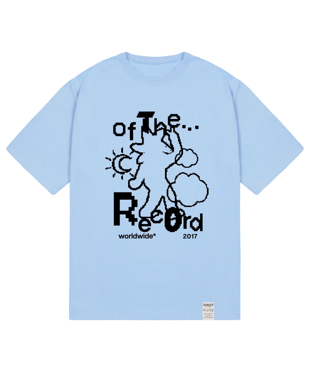 그레이버(GRAVER) [UNISEX]OF-THERECOARD 반팔티_스카이블루