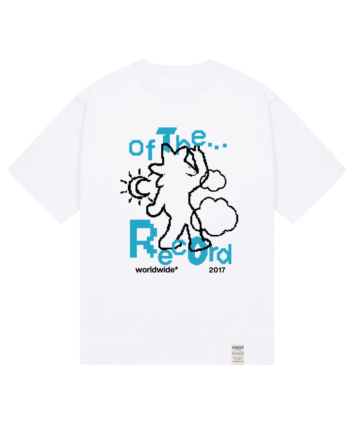 그레이버(GRAVER) [UNISEX]OF-THERECOARD 반팔티_화이트