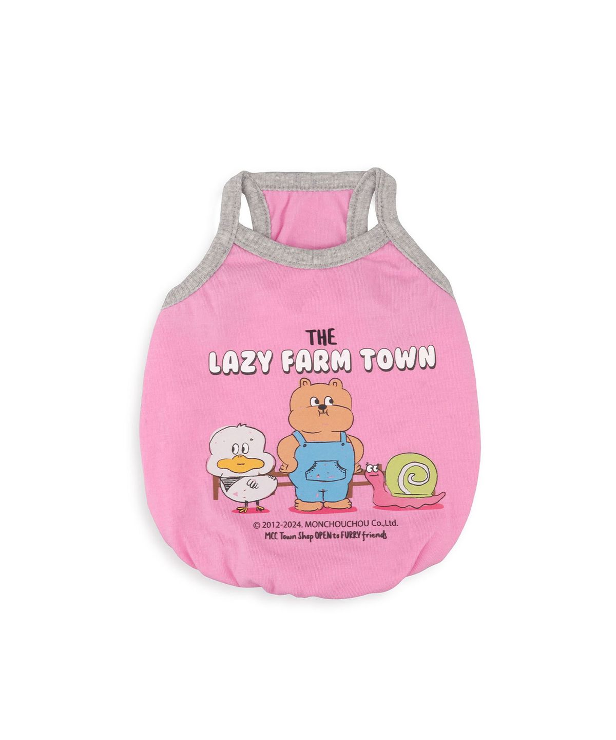 몽슈슈(MONCHOUCHOU) Lazy Farm Sleeveless_Pink