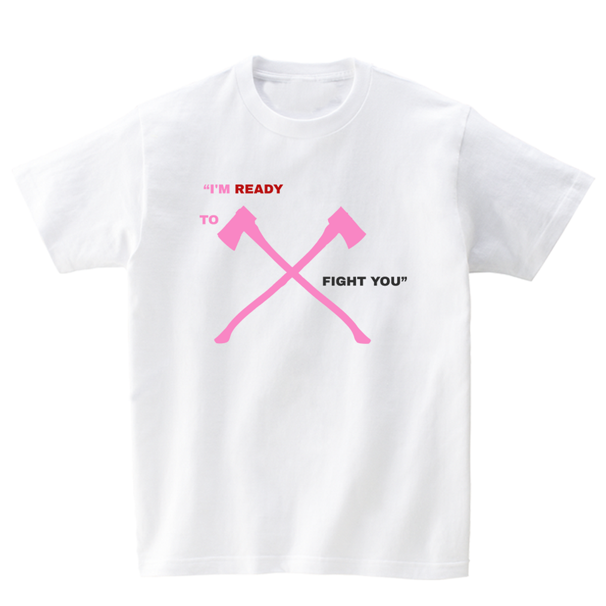 어썸어스(AWESOMEUS) I AM READY TO FIGHT YOU T-SHIRTS_4COLOR