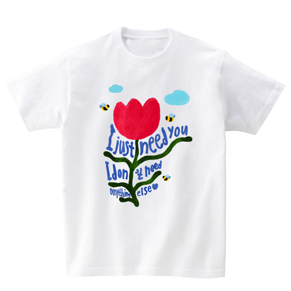 어썸어스(AWESOMEUS) I JUST NEED YOU T-SHIRTS_4COLOR