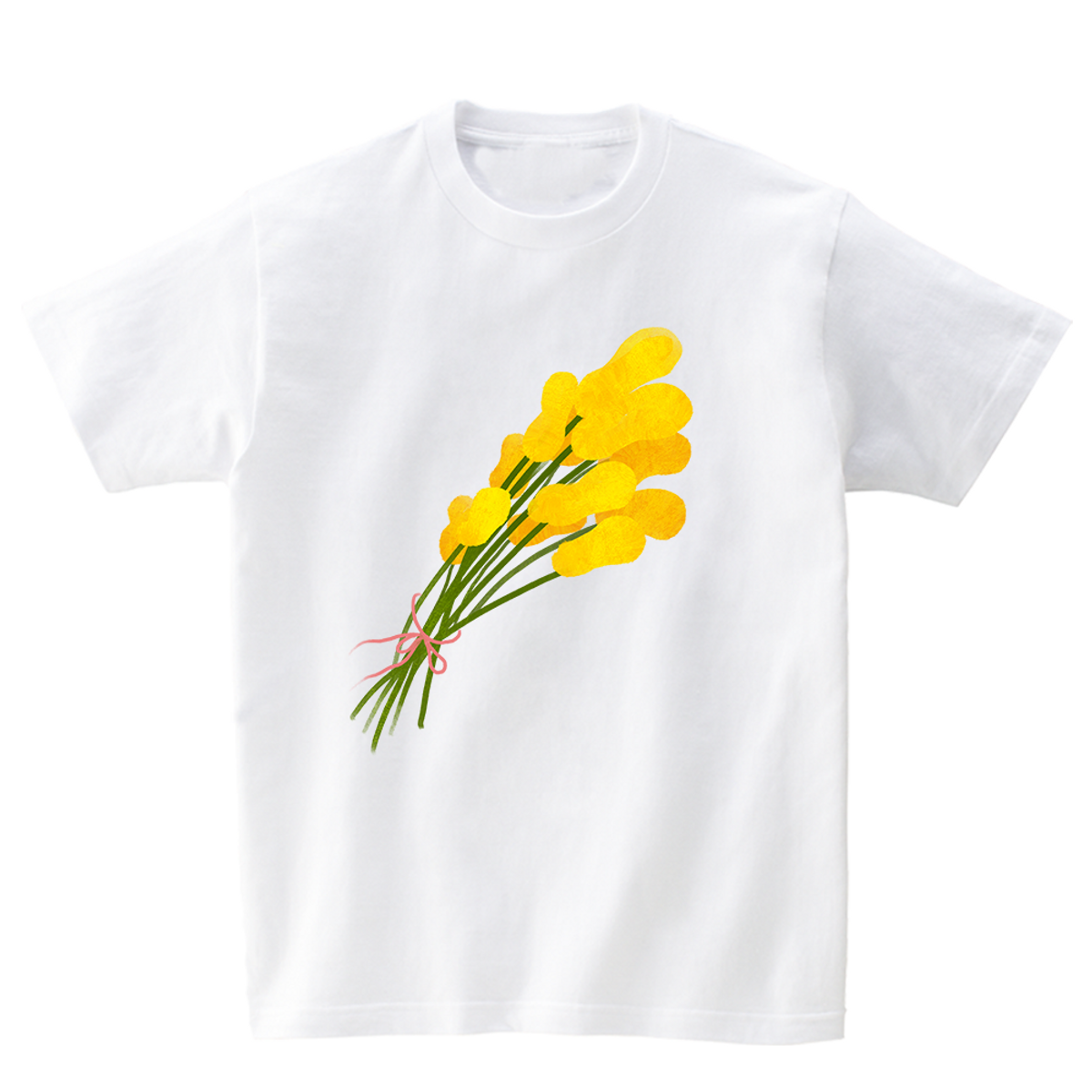 어썸어스(AWESOMEUS) YELLOW PUPPY GRASS T-SHIRTS_4COLOR