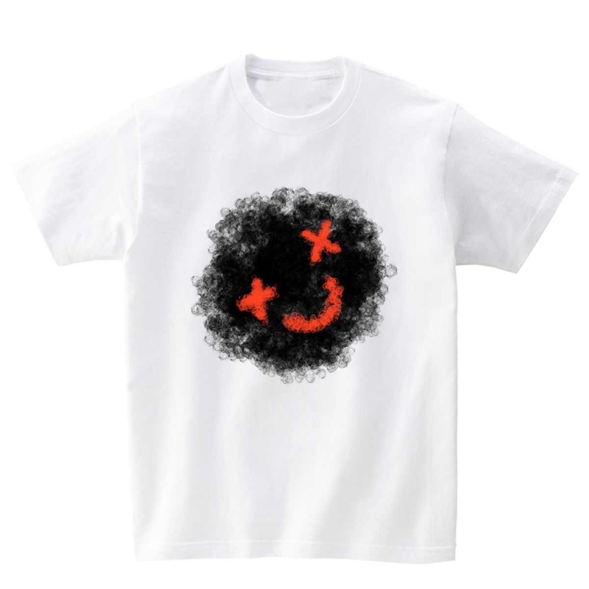 어썸어스(AWESOMEUS) FLUFFY, SMILEY SMILE T-SHIRTS_4COLOR