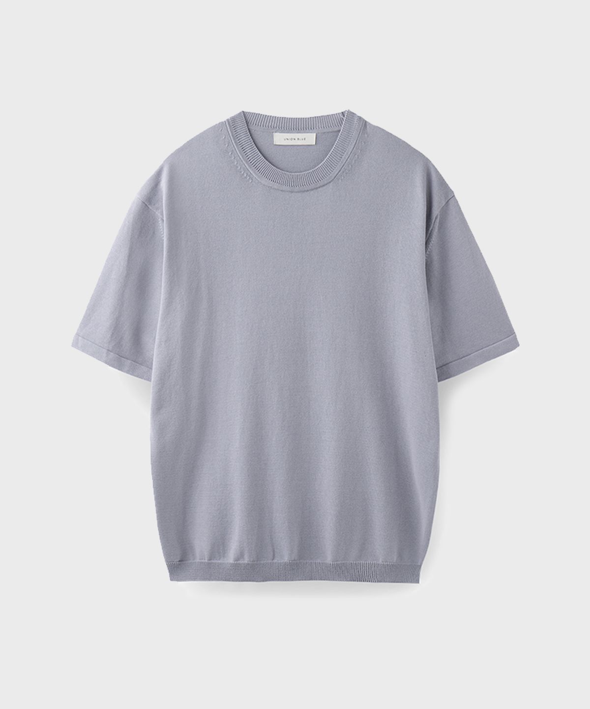 유니온블루(UNION BLUE) HARD TWIST CREWNECK HALF KNIT [SKY BLUE]