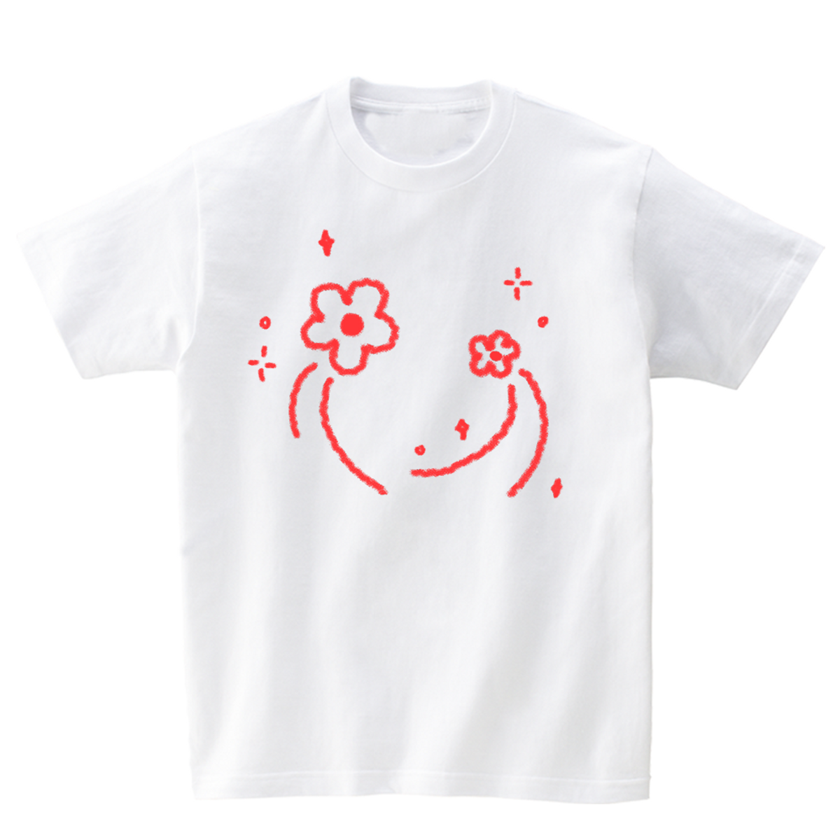 어썸어스(AWESOMEUS) FLOWER BEAM T-SHIRTS_4COLOR