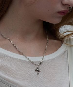 [젠더리스] 포르테 빈티지 십자가 목걸이 / STJ-NB1543WG