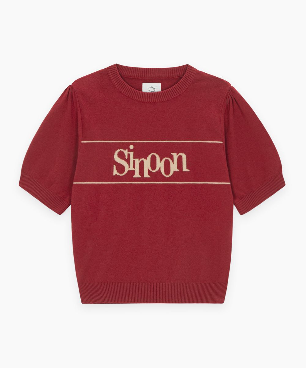 トップス Sinoon logo half knit RED MUSINSA | SINOON Sinoon Logo Half Knit (Red)