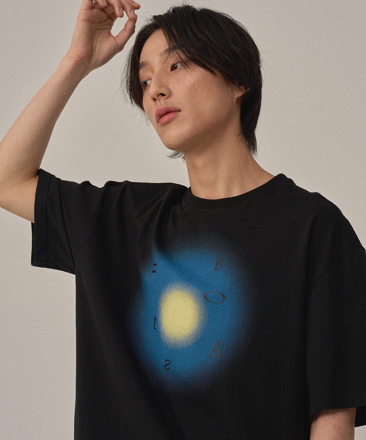 보나츠 팔레트(BONATSPALETTE) BP 페이퍼 크레인 티셔츠_BLACK