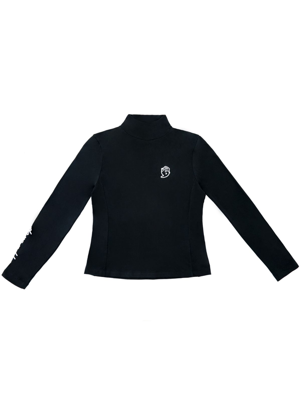 어퍼스트롭 골프(UPPERSTROP GOLF) [UPW4012] UPST GOLF 여성 베이직 하프넥 티셔츠 블랙