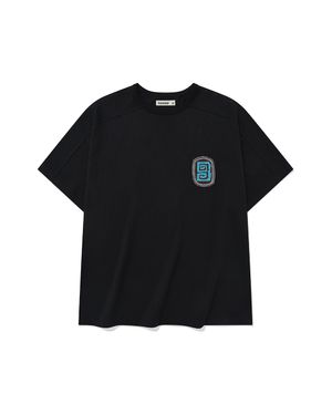 Fuzzy half T-shirts / Black