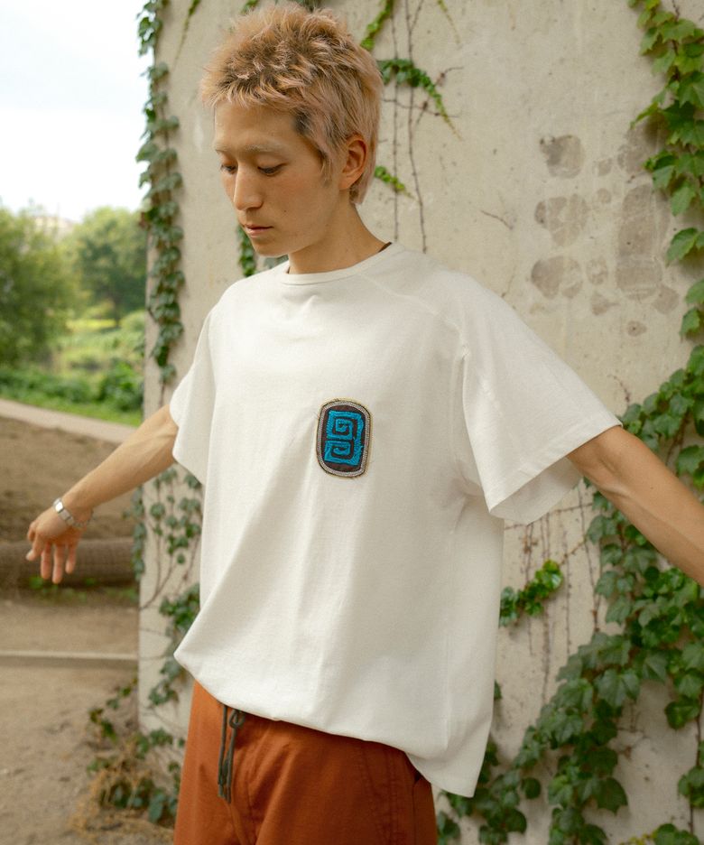 Fuzzy half T-shirts / Off White
