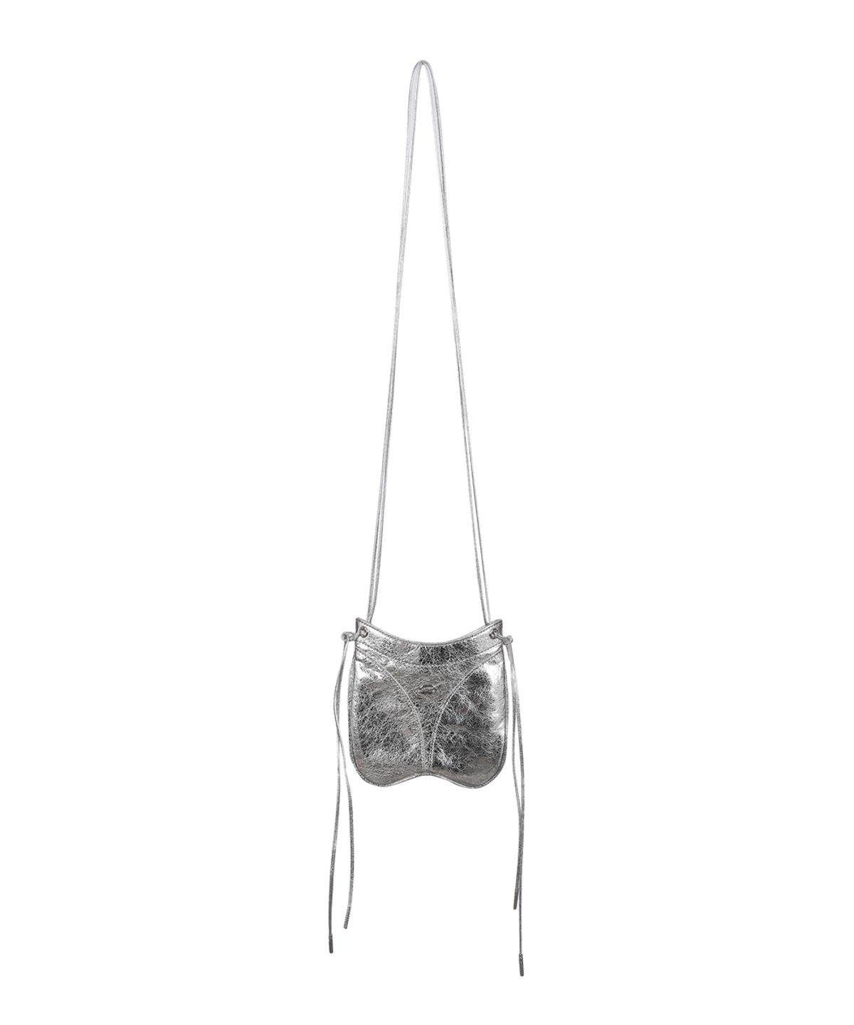 51퍼센트(51PERCENT) Thong leather mini bag - Silver