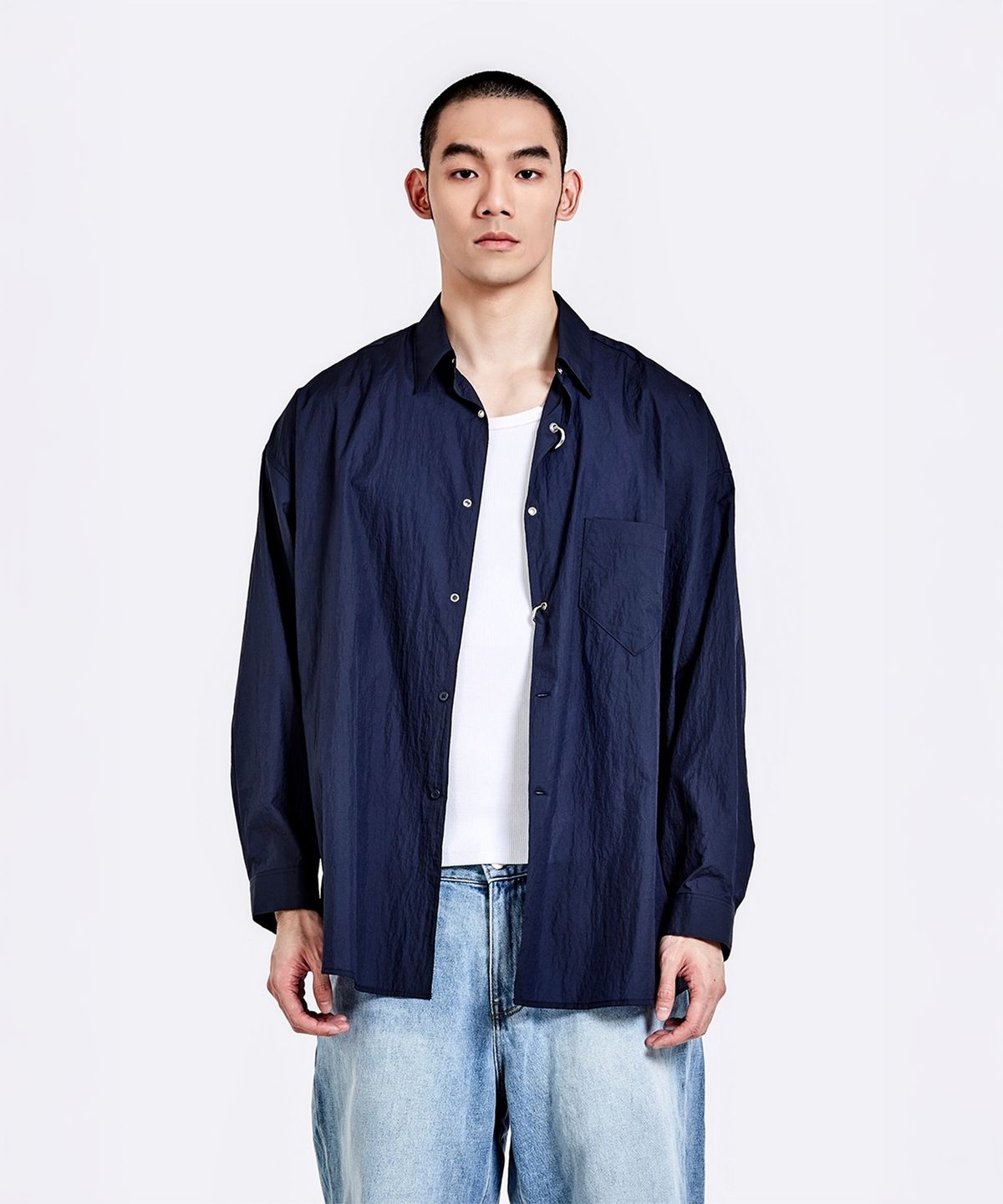 51퍼센트(51PERCENT) Ring shirt - Navy