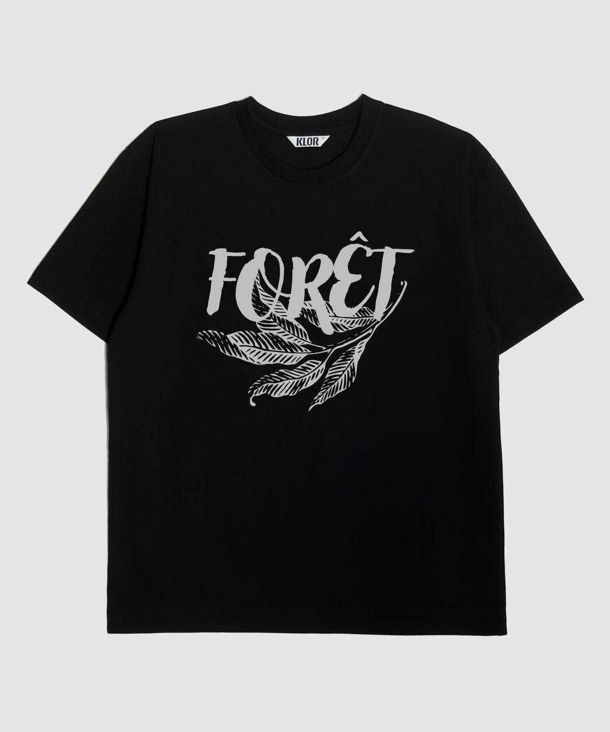클로어(KLOR) [UNISEX] 포레 그래픽 반팔 티셔츠 (BLACK)