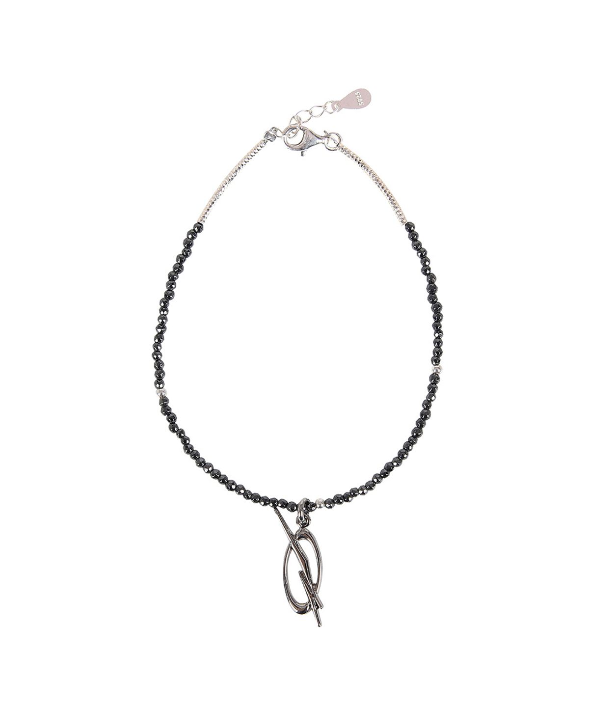 51퍼센트 포 우먼(51PERCENT FOR WOMAN) Hematite Ball Logo Bracelet - Silver (woman)