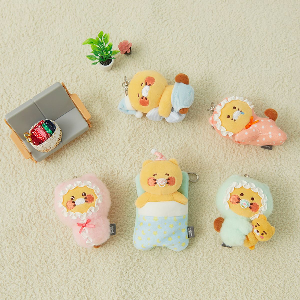 카카오프렌즈(KAKAO FRIENDS) 베이비드리밍 랜덤 키링인형_춘식이