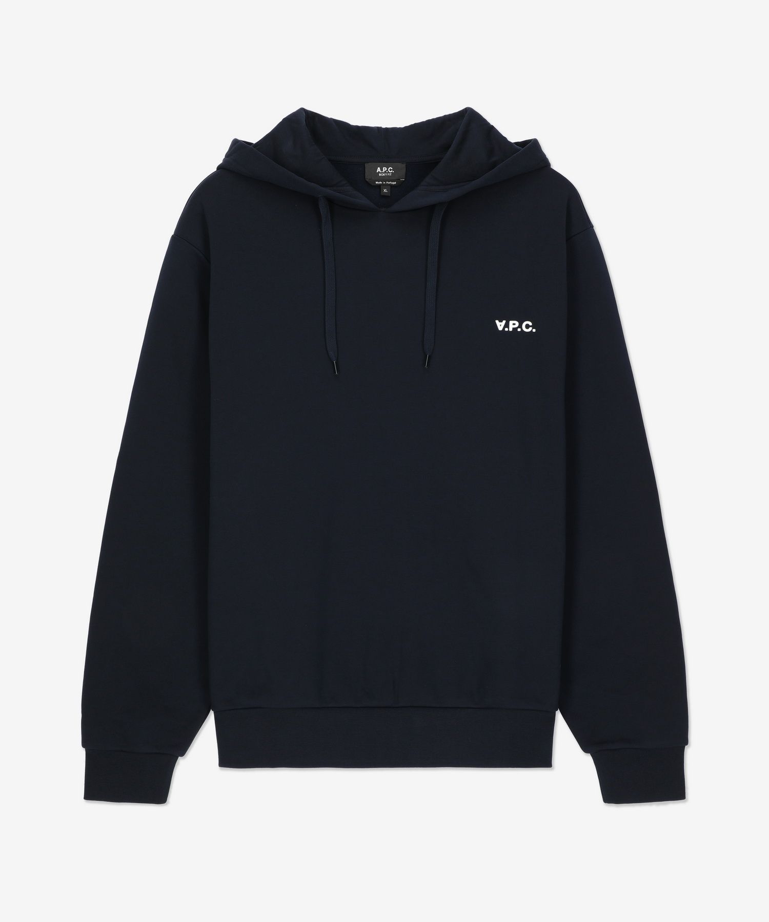 ★A.P.C.★ Petit VPC boxy fit hood dark navy COHBRH27917TIQ Boxy Petit VPC hoodie | Napped organic fleece | A.P.C. Ready