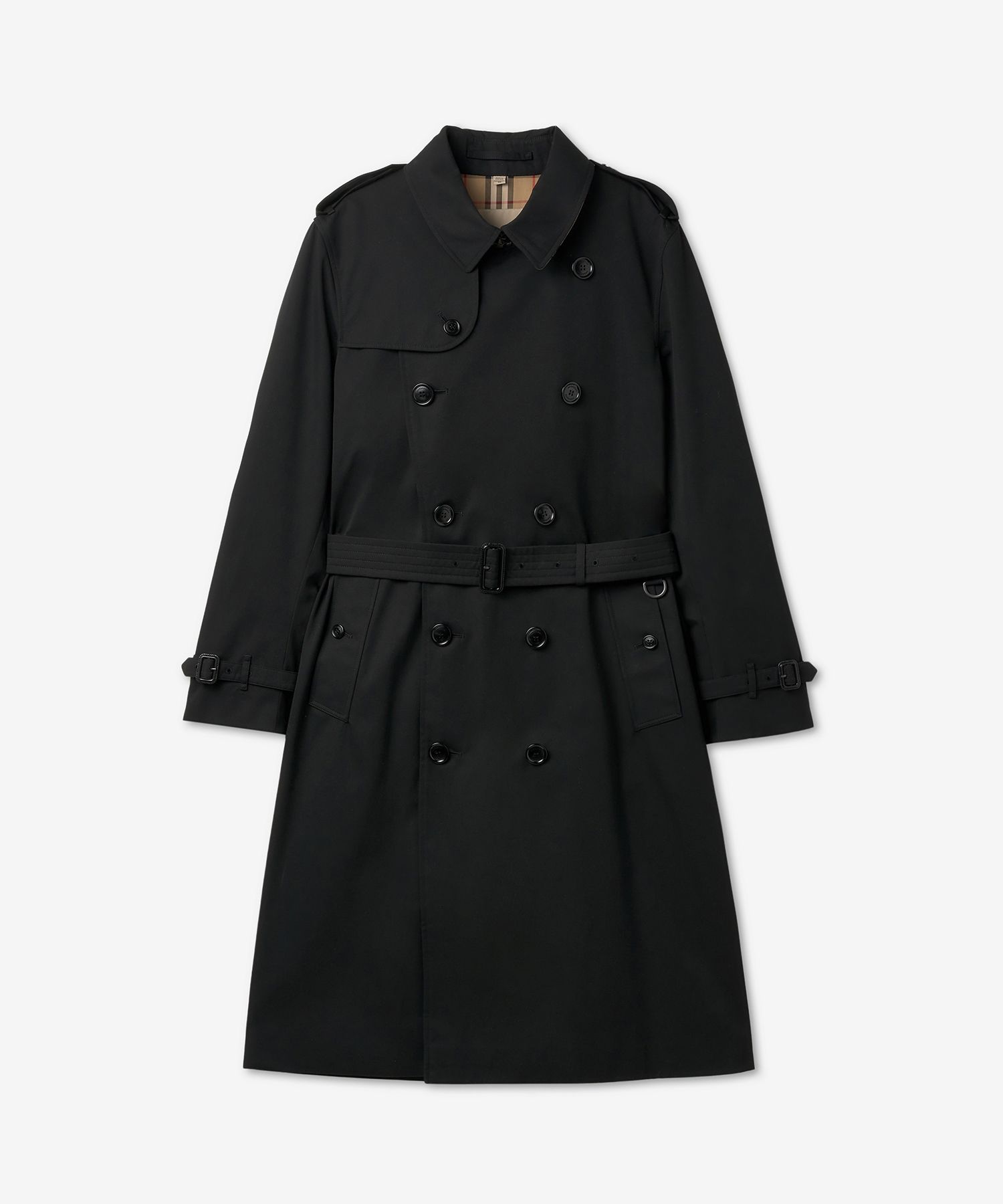 VIP【送料無料・関税込み】Burberry Black Long Trench Coat Black Kensington Trench Coat - Burberry - Women | WE IN STYLE