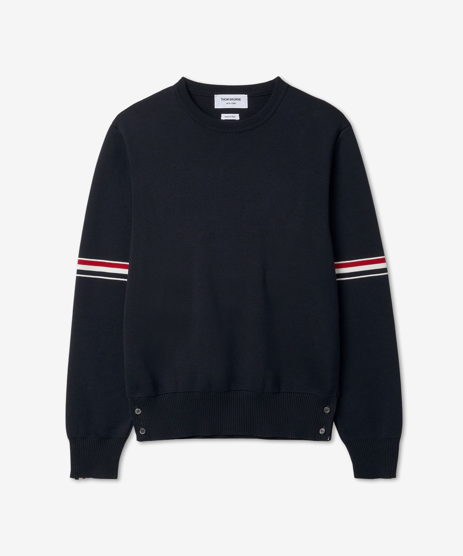 MUSINSA公式 | THOM BROWNE ホワイトコットンミラノステッチストライプ 